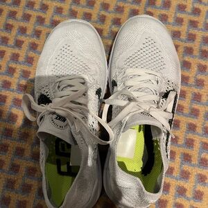 Nike Free Rn Flyknit 2018 size 6.5 white